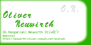 oliver neuwirth business card